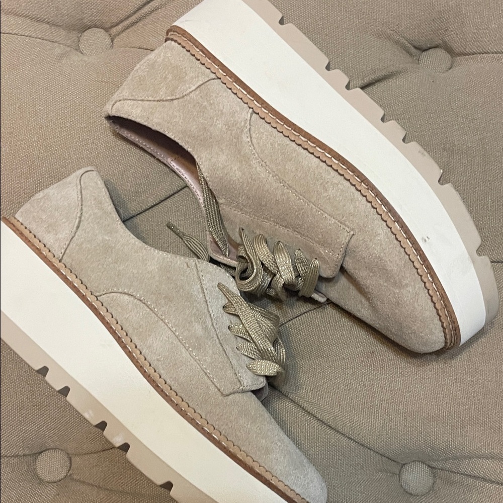 Chelsea & Violet Tan Suede Women's Shoes